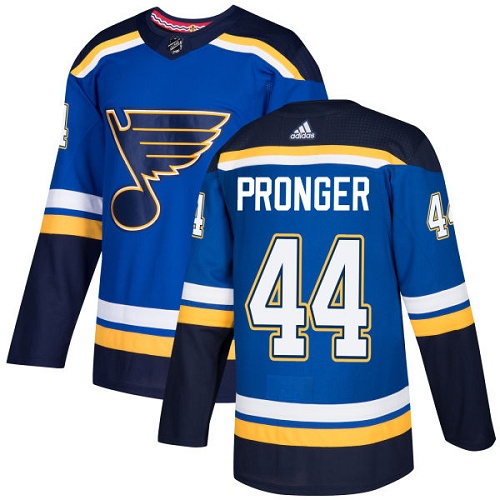 Adidas Blues #44 Chris Pronger Blue Home Authentic Stitched NHL Jersey - Click Image to Close